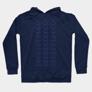 synthwave triangle gradient Hoodie